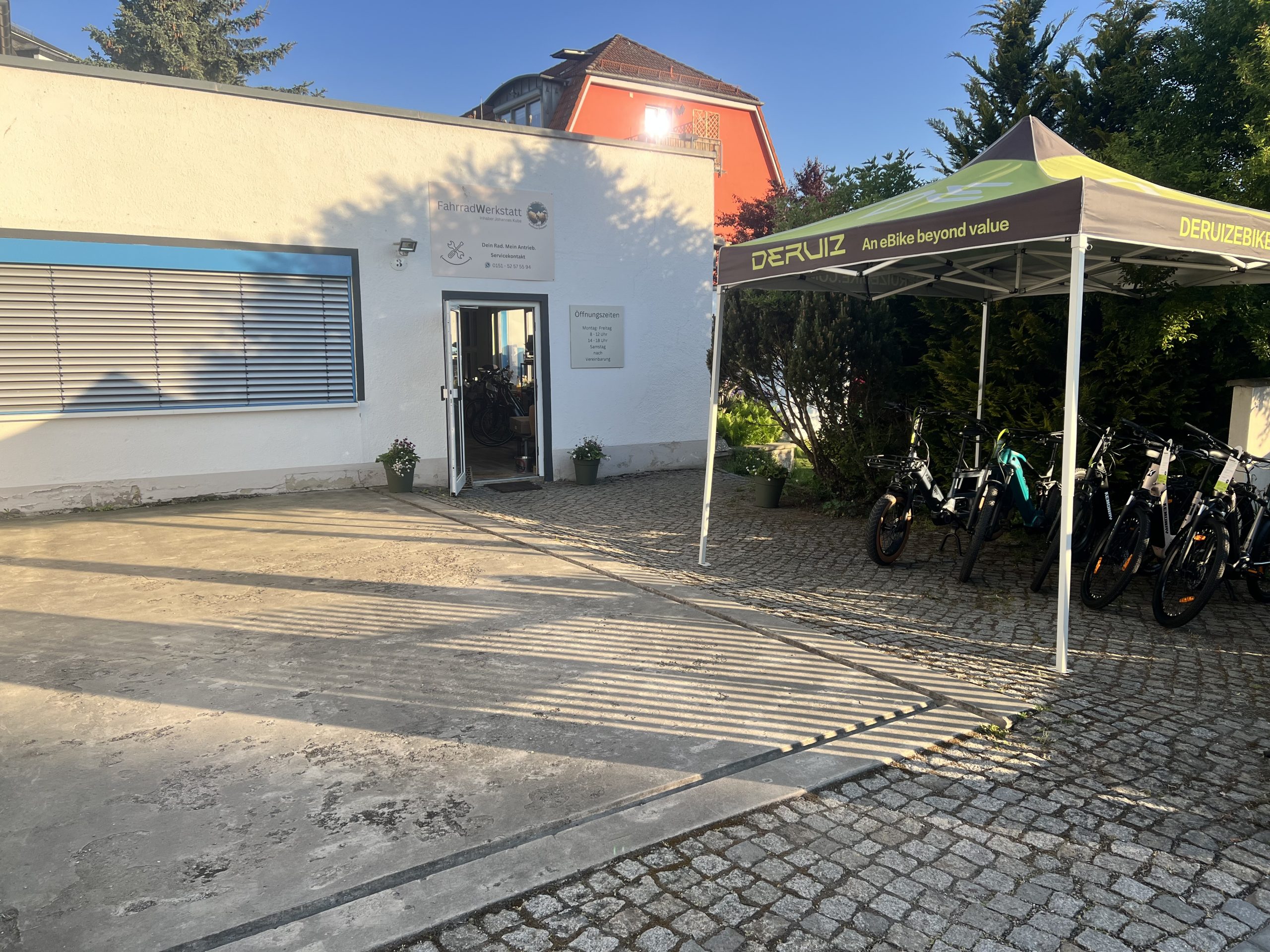 Außenansicht Fahrradladen Dresden RadOase Luga