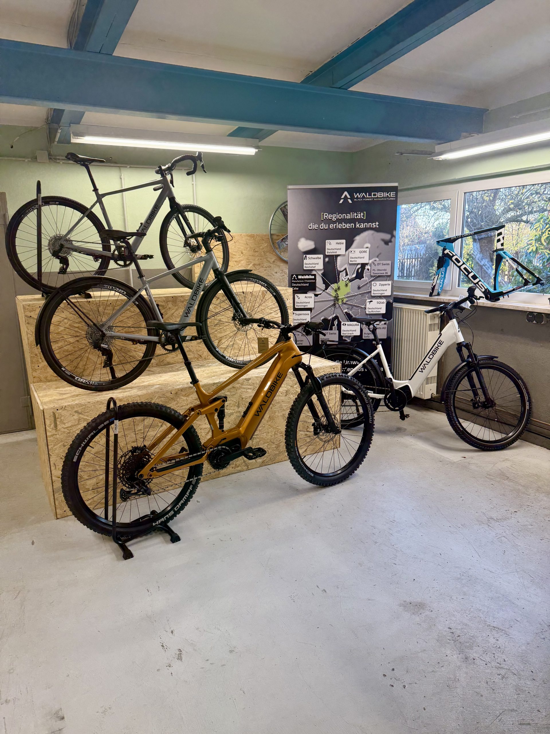 Waldbike E-Bikes im Fahrradladen Dresden